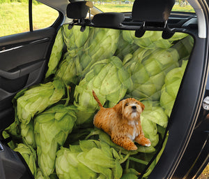 Fresh Hop Cone Print Pet Car Back Seat Cover