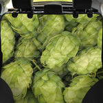 Fresh Hop Cone Print Pet Car Back Seat Cover