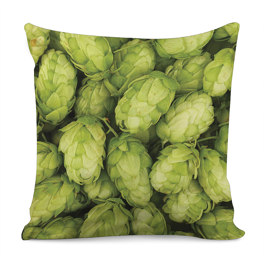 Fresh Hop Cone Print Pillow Cover