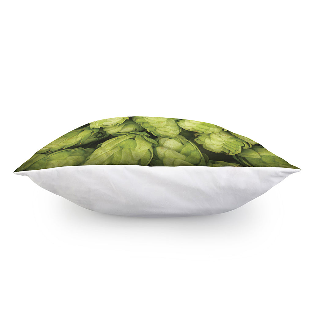 Fresh Hop Cone Print Pillow Cover