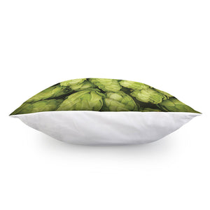 Fresh Hop Cone Print Pillow Cover