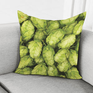 Fresh Hop Cone Print Pillow Cover