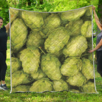 Fresh Hop Cone Print Quilt