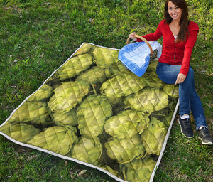 Fresh Hop Cone Print Quilt