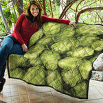 Fresh Hop Cone Print Quilt