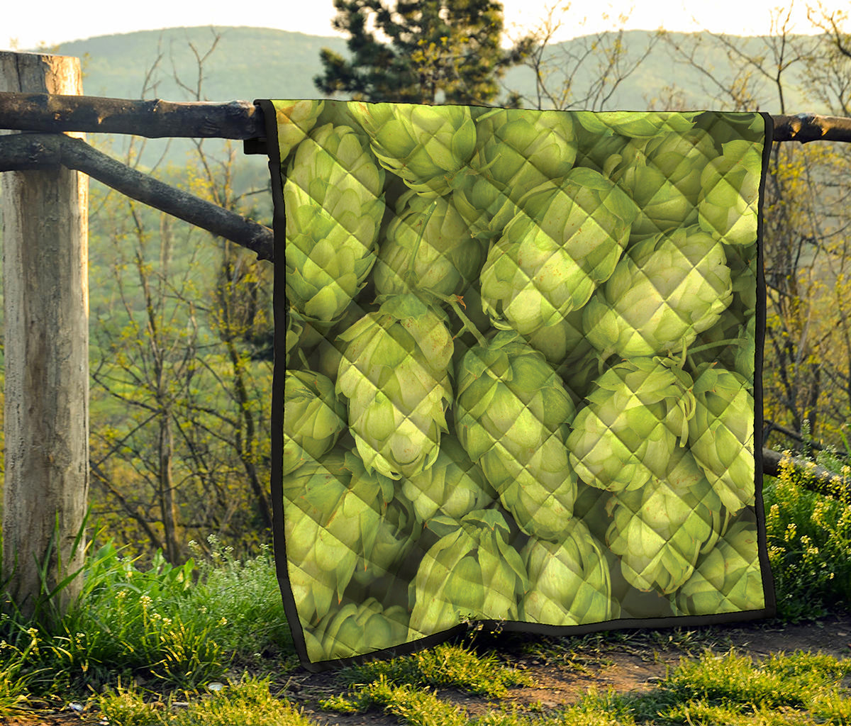 Fresh Hop Cone Print Quilt