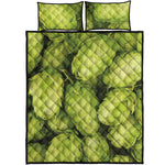 Fresh Hop Cone Print Quilt Bed Set