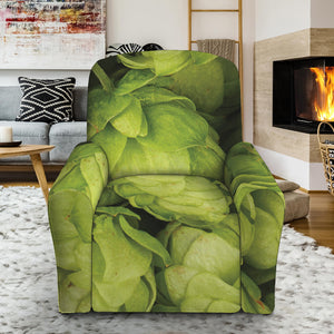 Fresh Hop Cone Print Recliner Slipcover