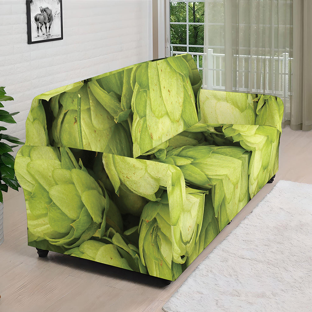 Fresh Hop Cone Print Sofa Cover