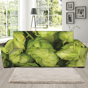 Fresh Hop Cone Print Sofa Slipcover