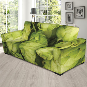 Fresh Hop Cone Print Sofa Slipcover