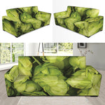 Fresh Hop Cone Print Sofa Slipcover