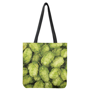 Fresh Hop Cone Print Tote Bag