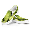 Fresh Hop Cone Print White Slip On Shoes