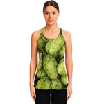 Fresh Hop Cone Print Women's Racerback Tank Top