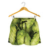 Fresh Hop Cone Print Women's Shorts