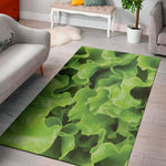 Fresh Lettuce Leaves Print Area Rug