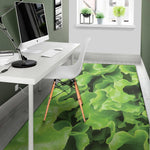 Fresh Lettuce Leaves Print Area Rug