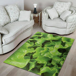 Fresh Lettuce Leaves Print Area Rug