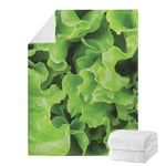 Fresh Lettuce Leaves Print Blanket