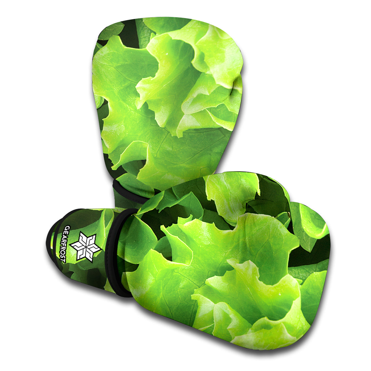 Fresh Lettuce Leaves Print Boxing Gloves