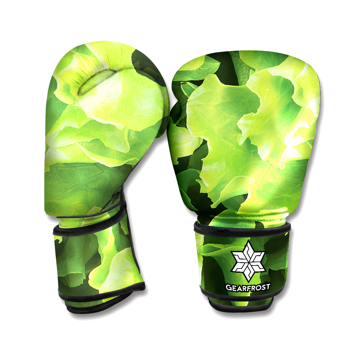 Fresh Lettuce Leaves Print Boxing Gloves