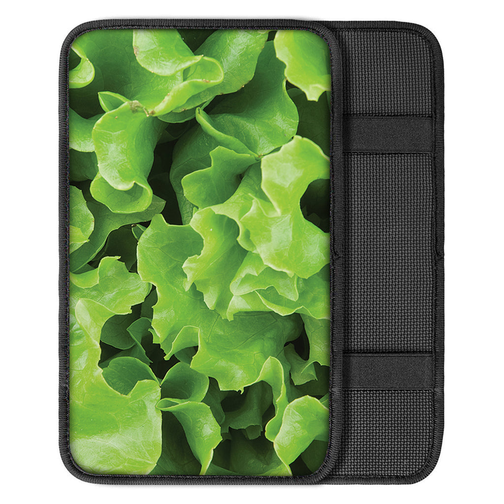 Fresh Lettuce Leaves Print Car Center Console Cover