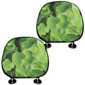 Fresh Lettuce Leaves Print Car Headrest Covers