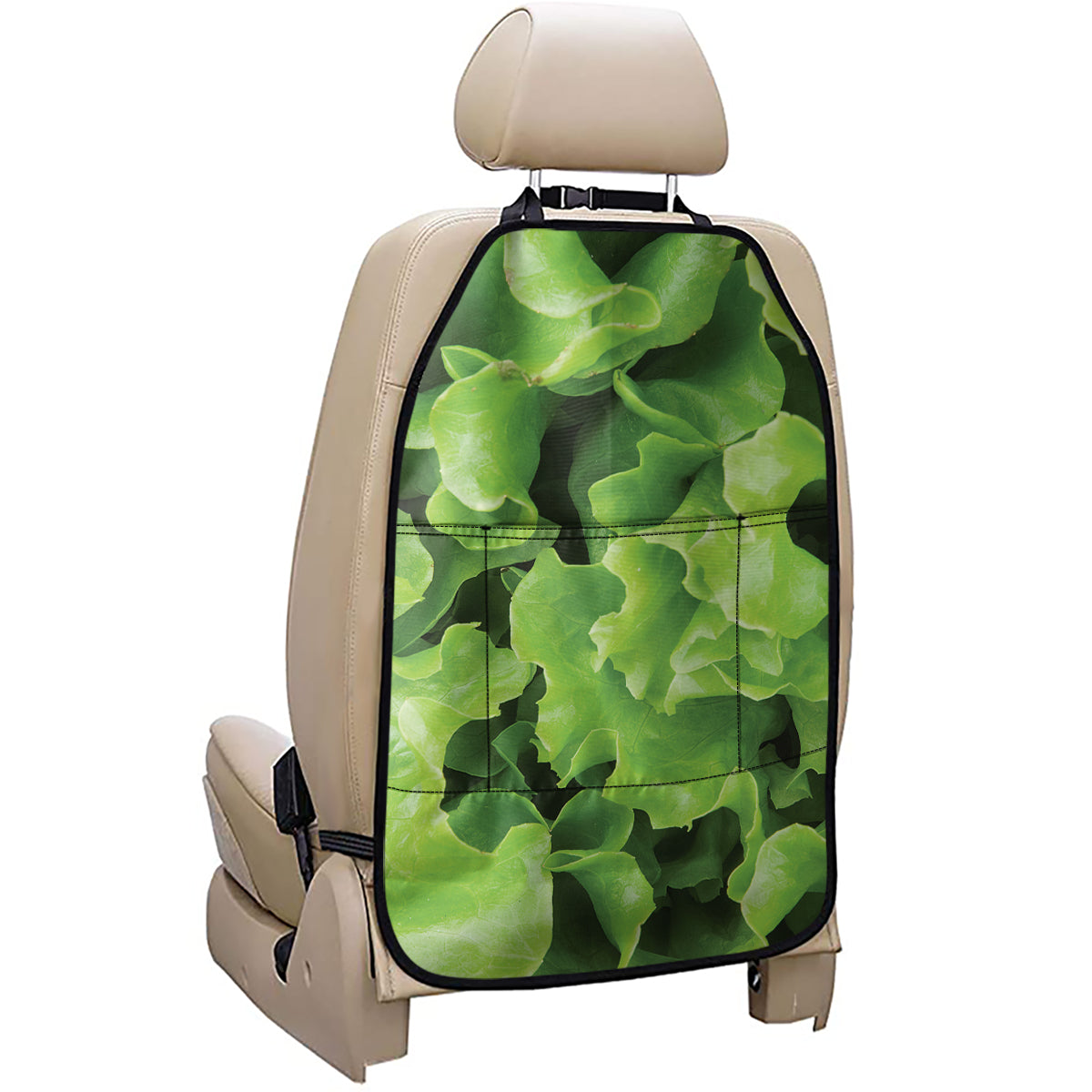 Fresh Lettuce Leaves Print Car Seat Organizers