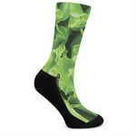 Fresh Lettuce Leaves Print Crew Socks
