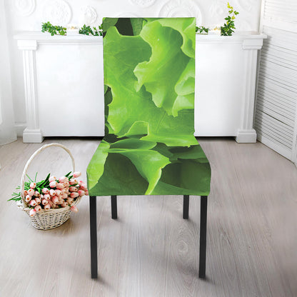 Fresh Lettuce Leaves Print Dining Chair Slipcover