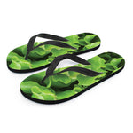 Fresh Lettuce Leaves Print Flip Flops