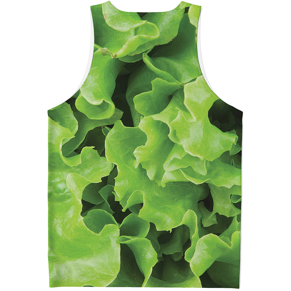 Fresh Lettuce Leaves Print Men's Tank Top