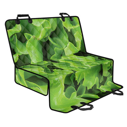 Fresh Lettuce Leaves Print Pet Car Back Seat Cover