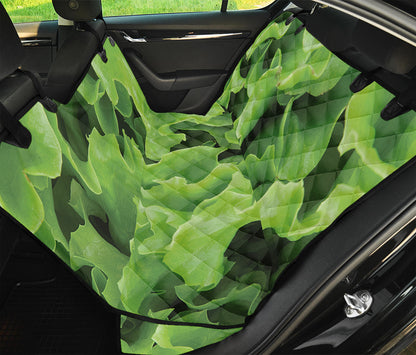 Fresh Lettuce Leaves Print Pet Car Back Seat Cover