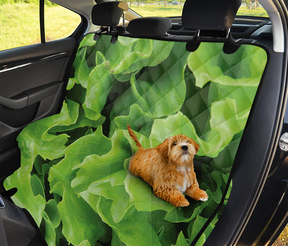 Fresh Lettuce Leaves Print Pet Car Back Seat Cover