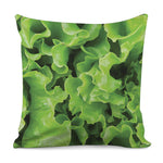Fresh Lettuce Leaves Print Pillow Cover