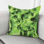 Fresh Lettuce Leaves Print Pillow Cover