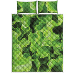 Fresh Lettuce Leaves Print Quilt Bed Set