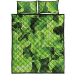 Fresh Lettuce Leaves Print Quilt Bed Set