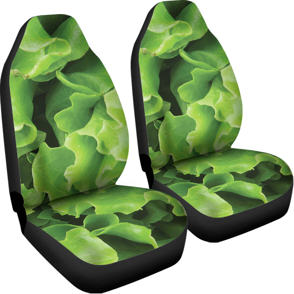 Fresh Lettuce Leaves Print Universal Fit Car Seat Covers
