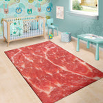 Fresh Meat Print Area Rug