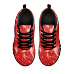 Fresh Meat Print Black Sneakers