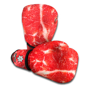 Fresh Meat Print Boxing Gloves