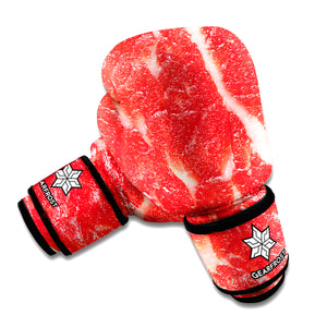 Fresh Meat Print Boxing Gloves