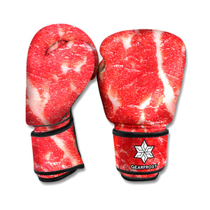 Fresh Meat Print Boxing Gloves