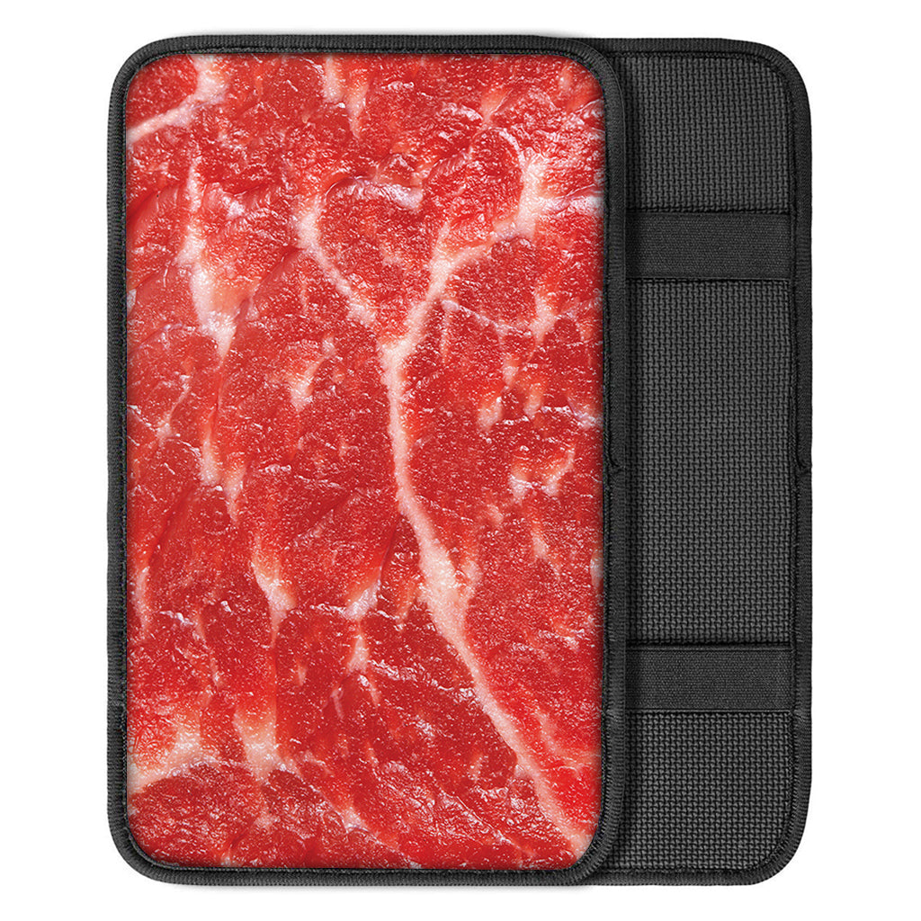 Fresh Meat Print Car Center Console Cover