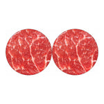 Fresh Meat Print Car Coasters