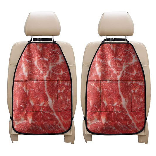 Fresh Meat Print Car Seat Organizers