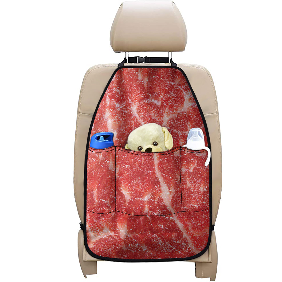 Fresh Meat Print Car Seat Organizers